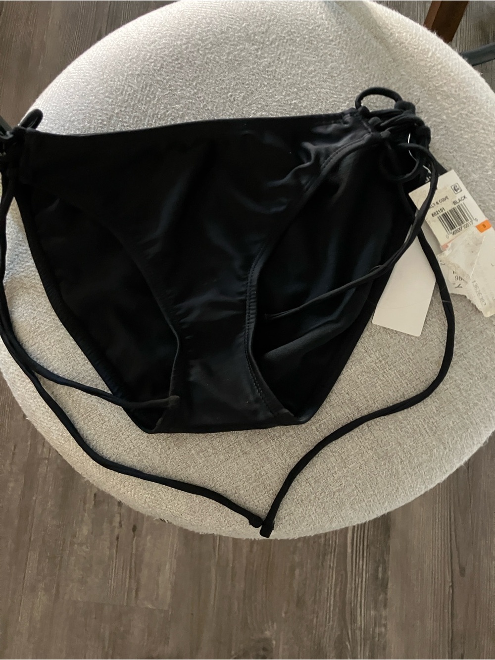 NWT Salt + Cove Black Side-Tie Swim Bottoms